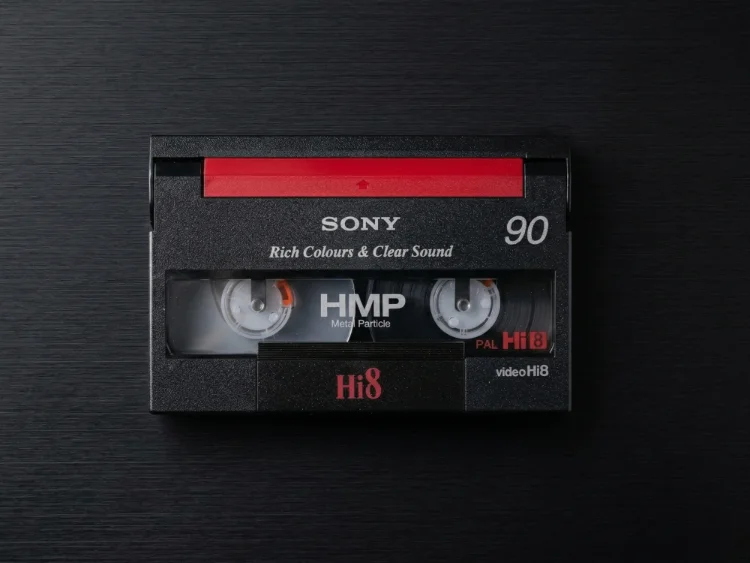 A Hi8 tape